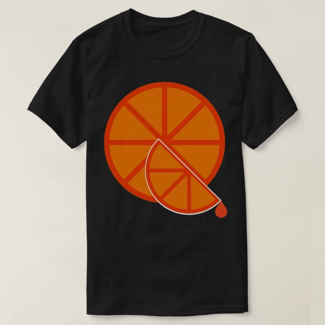 Camiseta Naranja Slices (Diseño del anverso)