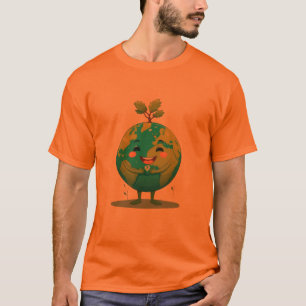 Camiseta Naranja Smiley Earth Tee - Green Hope