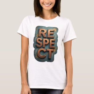 Camiseta Naranja Snappy Impresión RESPETO