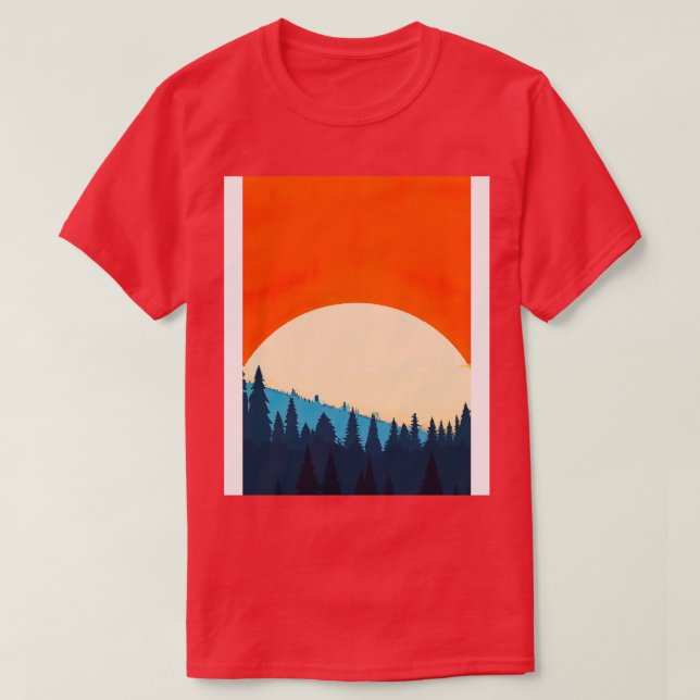 Camiseta Naranja Sundown 2 (Diseño del anverso)
