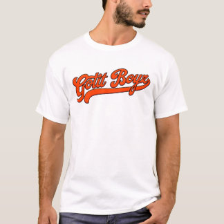 Camiseta Naranja T Gotit Boyz blanco básico