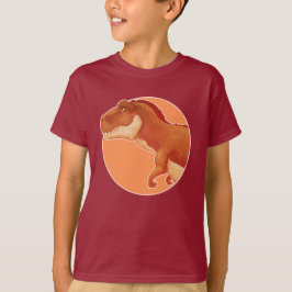 Camiseta naranja T-Rex