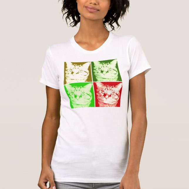 Camiseta Naranja Tabby Cat (Anverso)