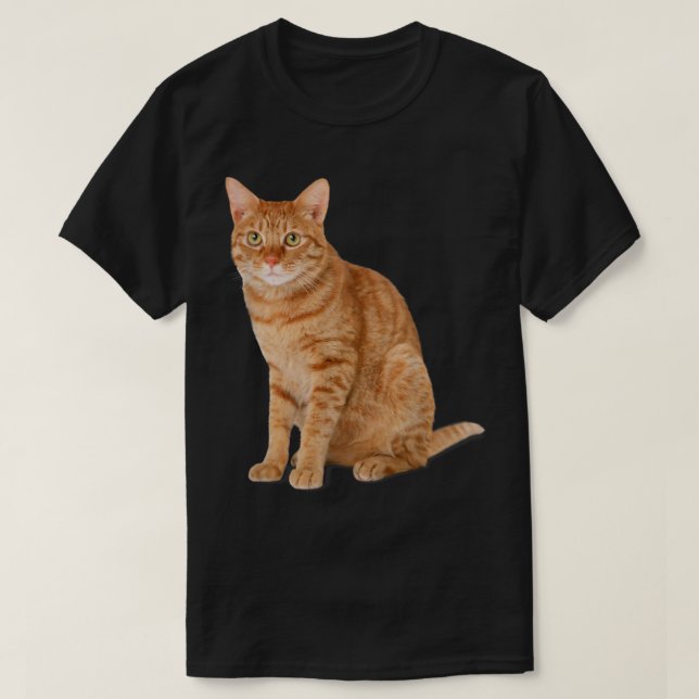 Camiseta Naranja Tabby Cat (Diseño del anverso)