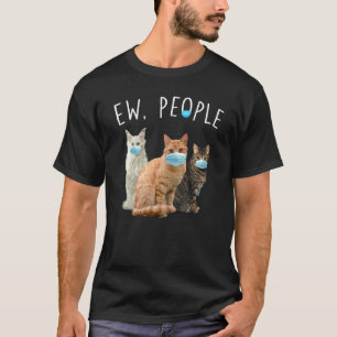 Camiseta Naranja Tabby Gato Gato Ojo Gato Con Máscara De Ca