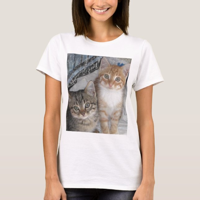 Camiseta Naranja Tabby Kittens (Anverso)