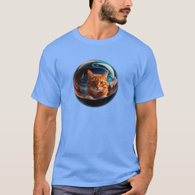 Camiseta Naranja Tabby Marble (Anverso)