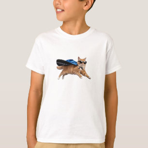Camiseta Naranja Tabby Superhéroe