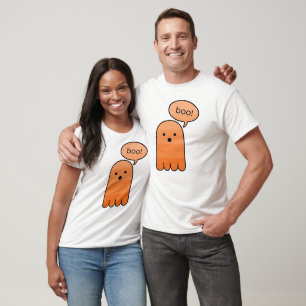 Camiseta Naranja Tangerine Boo Ghost Halloween