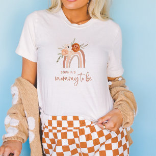 Camiseta Naranja Terracotta Boho   Mami será arcoiris