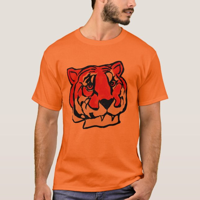 CAMISETA NARANJA TIGER (Anverso)