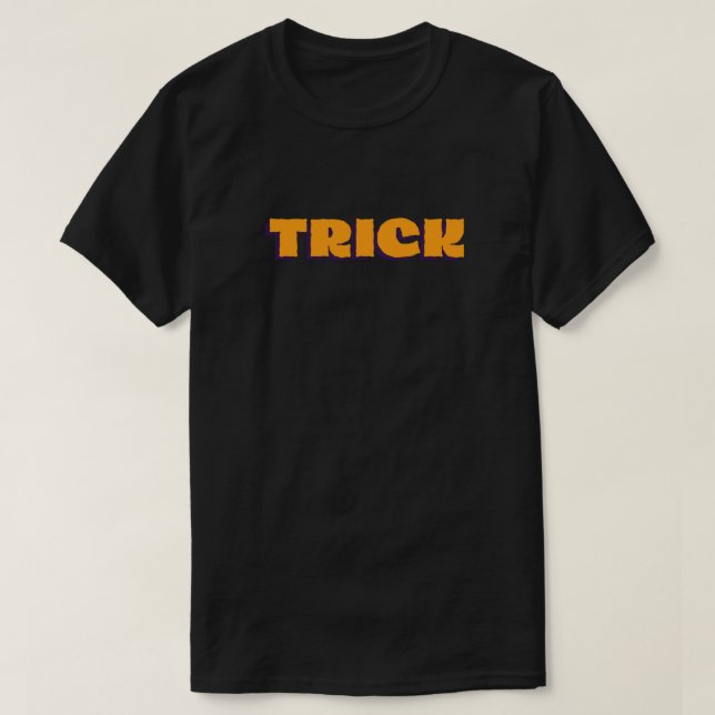 Camiseta Naranja Treat Halloween (Diseño del anverso)