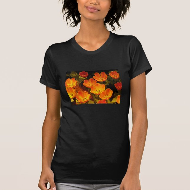 Camiseta Naranja Tulips (Anverso)