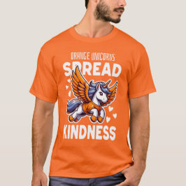 Camiseta Naranja Unicornio Amabilidad extendida
