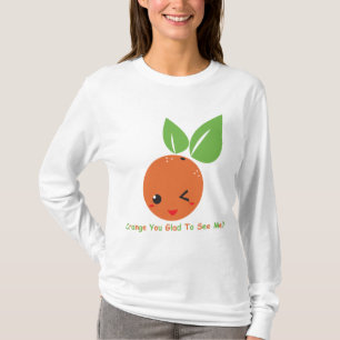 Camiseta "Naranja usted" manga larga alegre