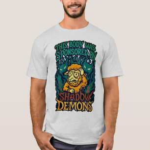 Camiseta Naranja verde azulado - Personalizado de horror ・