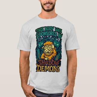 Camiseta Naranja verde azulado - Personalizado de horror ・ 