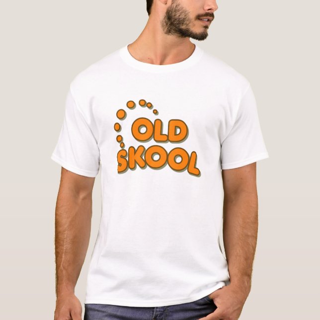 Camiseta Naranja viejo de Skool (Anverso)