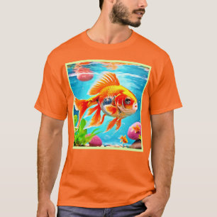 Camiseta Naranja White Goldfish
