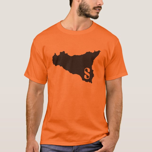 Camiseta Naranja y negro de Sicilia (Anverso)