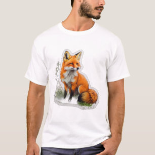 Camiseta naranja zorro lindo