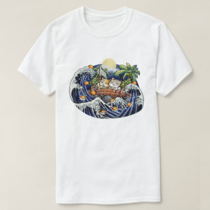 Camiseta Naranjas chinos de despedida de gatos de Año Nuevo