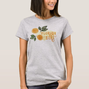 Camiseta Naranjas Citrus Fruit Watercolor Florida Chica