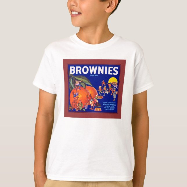 Camiseta Naranjas de Brownies Brand California (Anverso)