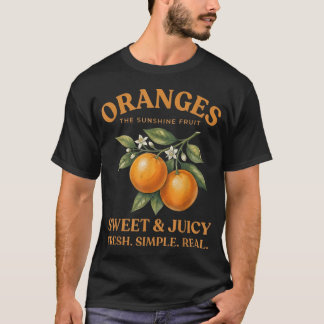 Camiseta Naranjas La Fruta Del Sol Dulce Jugosa Fresca