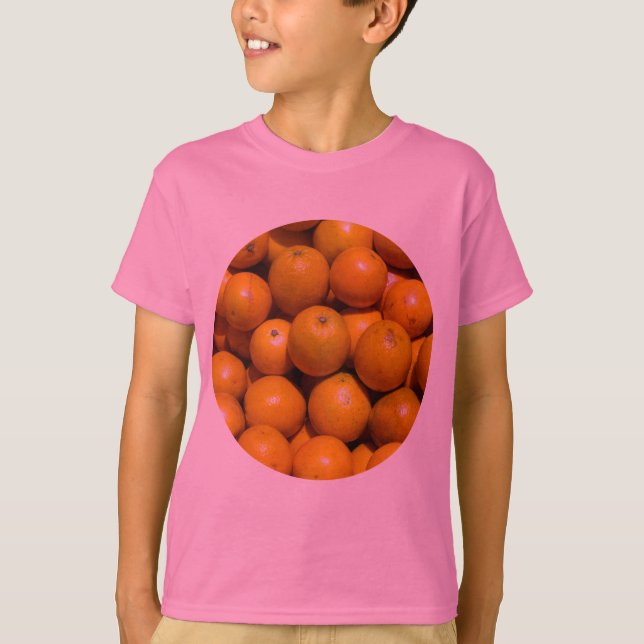 Camiseta Naranjas naranja del mercado de fruta de Florida (Anverso)