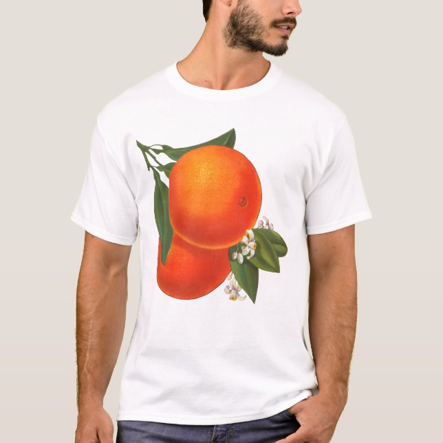 Camiseta Naranjas Vintage Crate Art (Anverso)