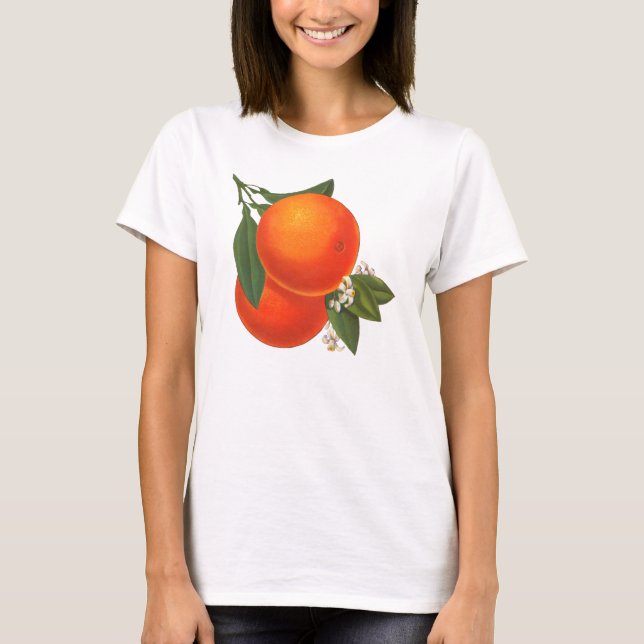 Camiseta Naranjas Vintage Crate Art (Anverso)