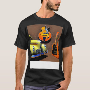Camiseta Naranjas Y Lemones Una Abstracta Imagen De Guitars