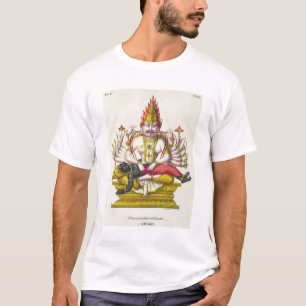 Camiseta Narasimha, grabado por de Marlet (litho del color)