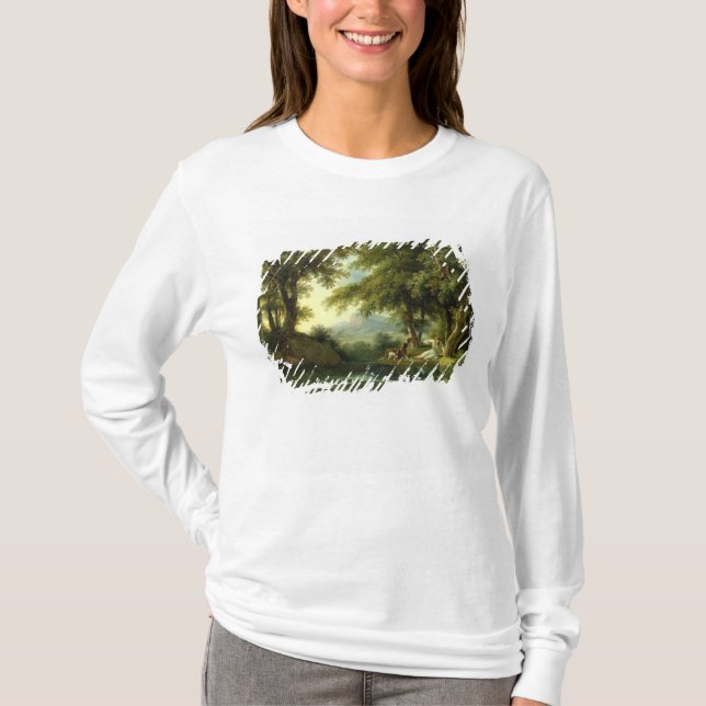 Camiseta Narciso que admira su reflexión (Anverso)