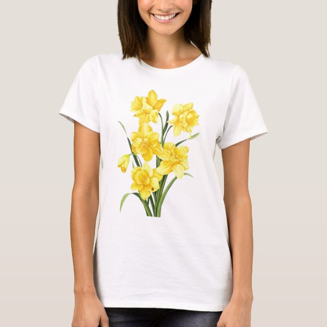 Camiseta Narcisos amarillos (Anverso)