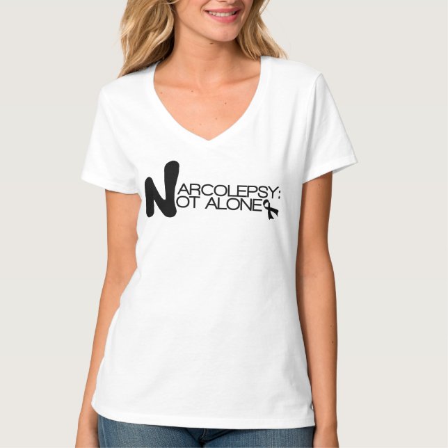 Camiseta NARCOLEPSY: NO diseño clásico de ALONE™ para mujer (Anverso)