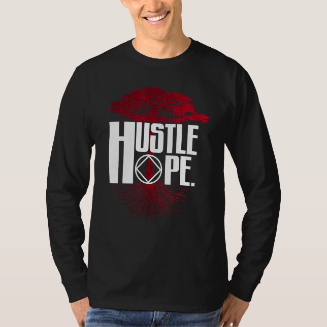 Camiseta Narcóticos Anonymous agitan esperanza de recuperac (Anverso)
