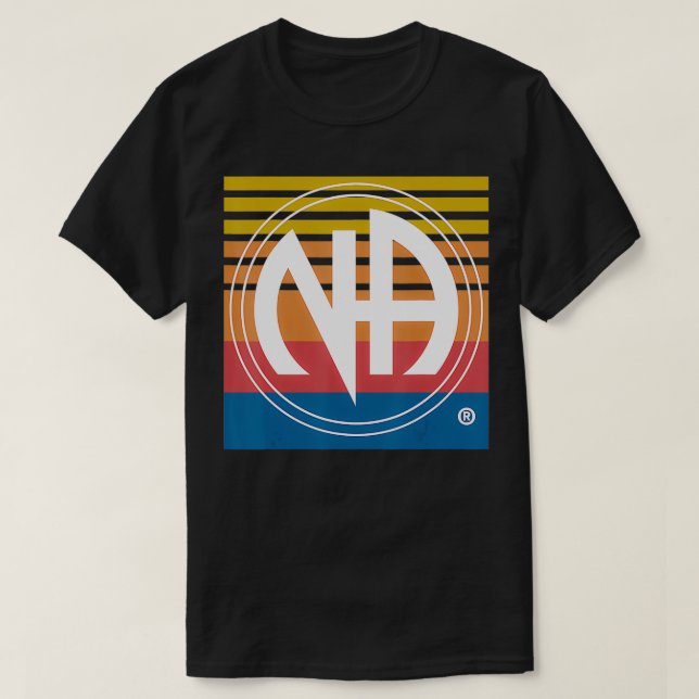 Camiseta Narcotics Anonymous  Vintage Logo 12 Step Recovery (Diseño del anverso)