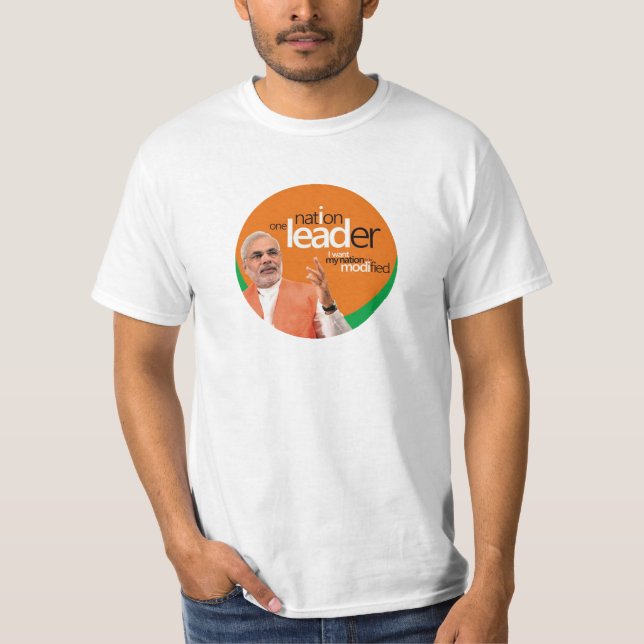 Camiseta Narendra Modi 1Nation 1PM (Anverso)