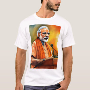 Camiseta Narendra Modi: Visionario líder en diseño de camis
