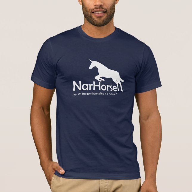 Camiseta NarHorse (blanco) (Anverso)