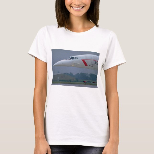 Camiseta Nariz de la aguja de British Airways Concorde (Anverso)