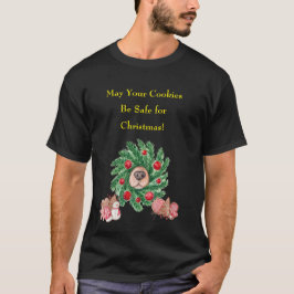 Camiseta Nariz de perro en los Navidades de Wreath