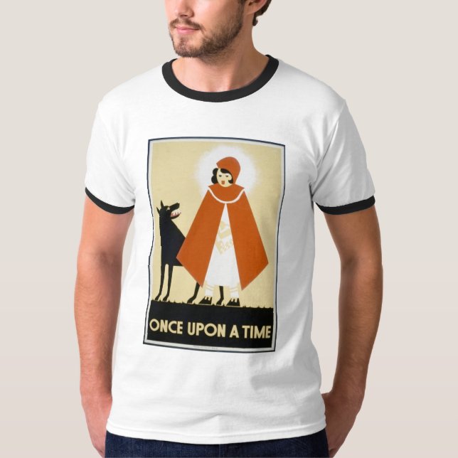 Camiseta Narración de cuentos - capa con capucha roja (Anverso)