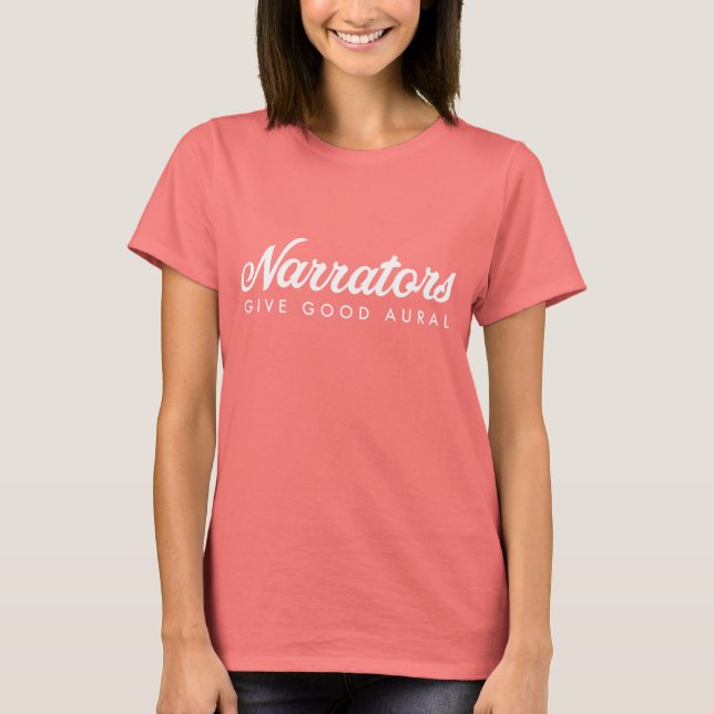 Camiseta Narradores de la manga larga T + web de buen Aural (Anverso)