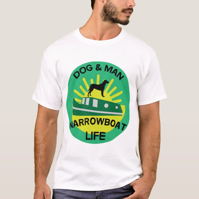 Camiseta Narrowlanes divertidos | Barcos del Canal | Britis (Anverso)