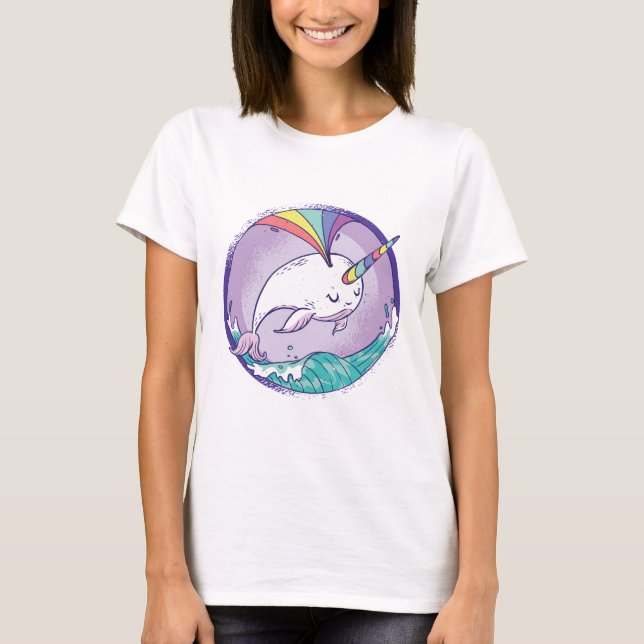 Camiseta Narval Arcoíris (Anverso)