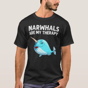 Camiseta Narval Para Hombres Mujeres Mar Ballena Pez Océano