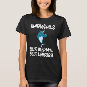 Camiseta Narval Para Hombres Mujeres Narval Marino Pez Unic